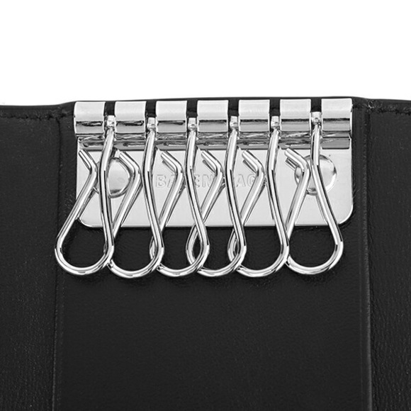 Balenciaga Key Case Papier Black Multicolor - Picture 5 of 9